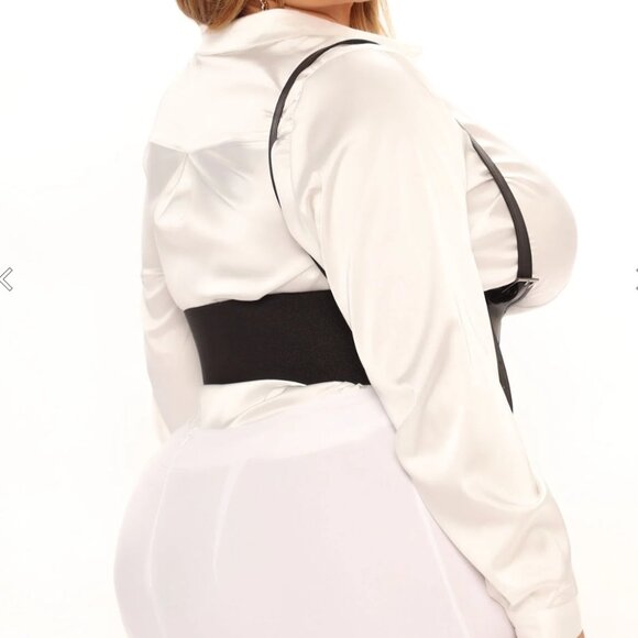 FASHION NOVA Black Suspender Harness Belt Women's Size Small - Picture 7 of 14